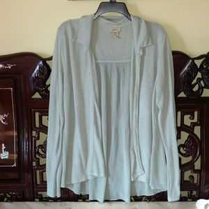 Mint Green Button Up Cardigan